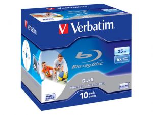 BD-R VERBATIM 25GB X6 PRINTABLE (10 JEWEL CASE)