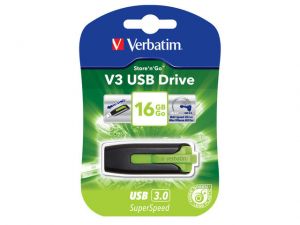 PENDRIVE VERBATIM 16GB V3 USB 3.0 EUCALYPTUS GREEN