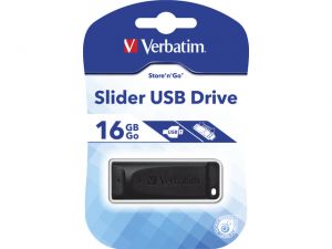 PENDRIVE VERBATIM 16GB SLIDER USB 2.0