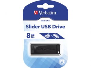 PENDRIVE VERBATIM 8GB SLIDER USB 2.0
