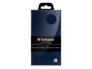 ETUI VERBATIM FOLIO CASE IPHONE 6 PLUS STEEL BLUE