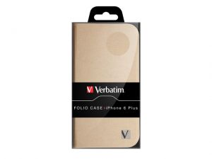 ETUI VERBATIM FOLIO CASE IPHONE 6 PLUS CHAMPAGNE GOLD