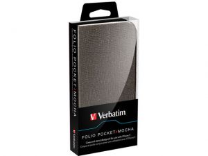 ETUI VERBATIM FOLIO POCKET IPHONE 5 5S MOCHA BROWN