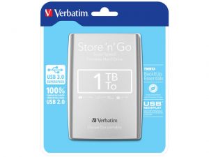 DYSK ZEWNĘTRZNY VERBATIM 1TB 2,5 SREBRNY USB 3.0