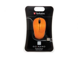 MYSZ VERBATIM GO NANO OPTYCZNA BEZPRZEWODOWA VOLCANIC ORANGE