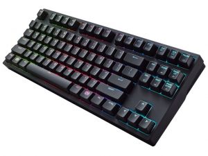 KLAWIATURA CM STORM MASTERKEYS PRO S RGB LED MECHANICZNA (CHERRY MX BLUE, PODŚWIETLENIE RGB)