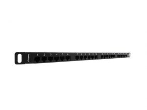 PATCH PANEL 24 PORT 0.5U KAT.5E CZARNY LANBERG