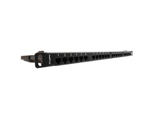 PATCH PANEL 24 PORT 0.5U KAT.6 CZARNY LANBERG