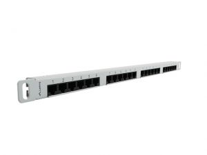 PATCH PANEL 24 PORT 0.5U KAT.6 SZARY LANBERG