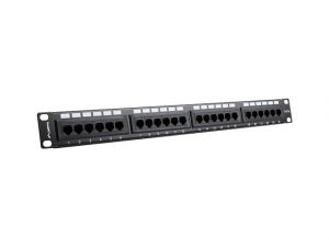 PATCH PANEL 24 PORT 1U KAT.5E CZARNY LANBERG