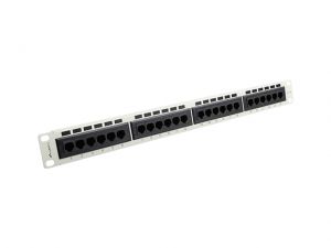 PATCH PANEL 24 PORT 1U KAT.5E SZARY LANBERG