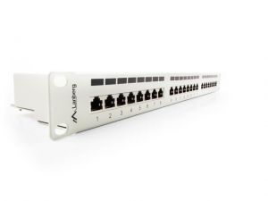 PATCH PANEL 24 PORT 1U KAT.5E EKRANOWANY SZARY LANBERG