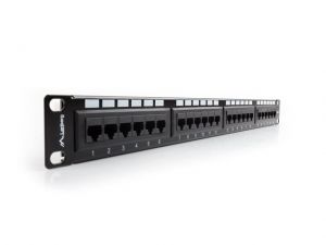 PATCH PANEL 24 PORT 1U KAT.6 CZARNY LANBERG