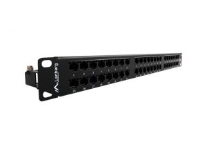 PATCH PANEL 48 PORT 1U KAT.6 CZARNY LANBERG