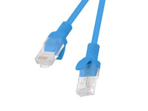 PATCHCORD KAT5E 0.25M NIEBIESKI LANBERG