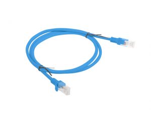 PATCHCORD KAT5E 1M NIEBIESKI LANBERG