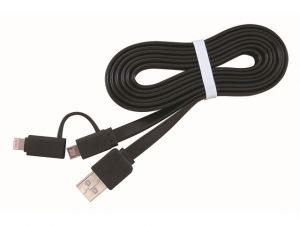 KABEL DO APPLE USB DO TRANSMISJI DANYCH I ŁADOWANIA LIGHTNING/MICRO-B COMBO 1M GEMBIRD