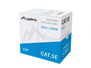 KABEL UTP KAT-5E 305M DRUT CU LANBERG
