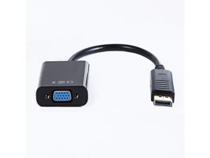 ADAPTER DISPLAYPORT 1.1->VGA NA KABLU BLACK GEMBIRD