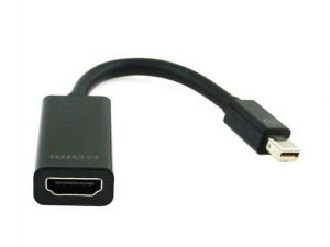 ADAPTER DISPLAYPORT MINI(M)->HDMI(F) NA KABLU BLACK GEMBIRD