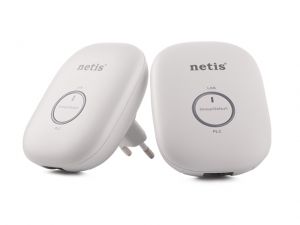POWER LINE TRANSMISJA ETHERNET 600MBPS PRZEZ SIEĆ ELEKTRYCZNĄ 2 SZTUKI NETIS PL7600 KIT